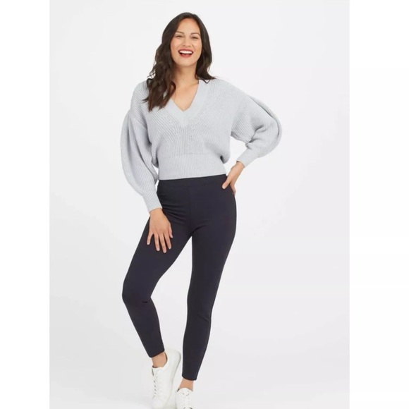 SPANX Classic‎ Navy Perfect Pant Ankle 4 Pocket Size Medium - Picture 1 of 7